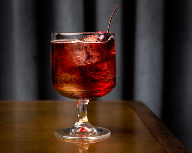 Sour cherry negroni